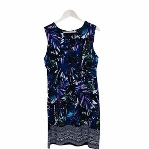 NWT Connected Apparel Abstract Print Sheath Dr…